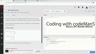 Codewars 7 kyu Basics 04 Rotate Matrix Javascript