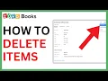 How to Delete Items in Zoho Books QUICK GUIDE