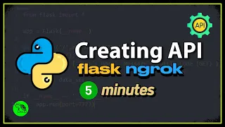 Create A Public API using Python in 5 minutes flask ngrok