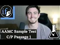 MCAT Chemistry Physics Walkthrough - AAMC Sample Test CP Passage 1