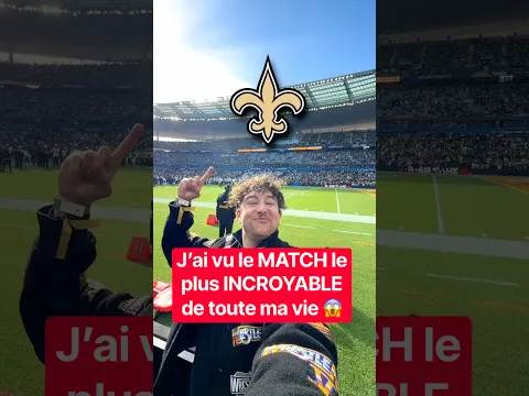 Un match HISTORIQUE 😱⚜️ @NewOrleansSaints #football #nfl #nflparis #usa #wow #mbappe #ballondor
