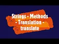 PYTHON - Strings