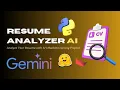 AI Resume Analyzer End-to-End Project with Deployment on Hugging Face ML Project for Beginners