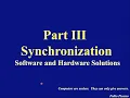 Concurrent Computing Part III Software Solutions