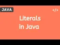 Literals in Java Hindi Java Tutorials for Beginners 2020