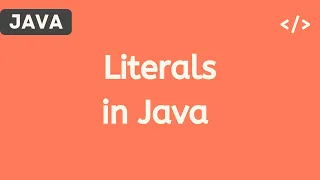 Literals in Java Hindi Java Tutorials for Beginners 2020