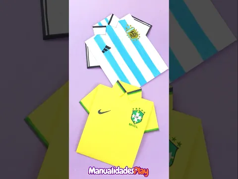 ⚽ La camiseta de fútbol de papel que puedes hacer en 5 minutos (tutorial completo en mi canal)