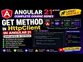 get method in HttpClient in Angular 21 httpclient in Angular Angular 21 tutorials in Hindi