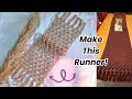 DIY Macrame Table Runner Easy tutorial Beginner Friendly