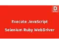 Selenium Ruby Execute Javascript