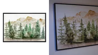 wall26 Mountain Forest Framed Canvas Print Review
