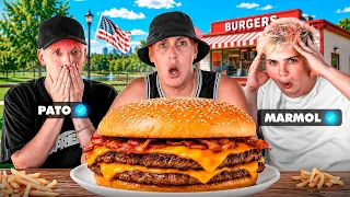 Probando la Hamburgesa mas grande de EE.UU con Pato y Marmol