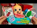 BABY ALIVE Feeding and Changing Routine DIY DOLL FOOD PACKETS