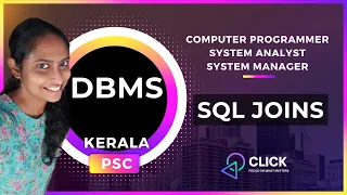 SQL Joins DBMS Kerala PSC Computer Programmer System Analyst System Manager
