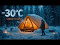 Download Lagu Winter Night in the Woods | Solo Snow Camping in Total Silence