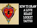 Download Lagu How to draw a love heart locket tattoo