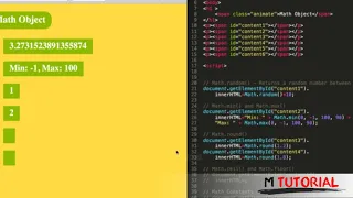 Tutorial JavaScript for beginners Math Object M Tutorial