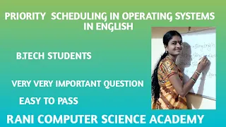 PRIORITY SCHEDULING IN OPERATING SYSTEMS IN ENGLISH B TECH STUDENTS R23