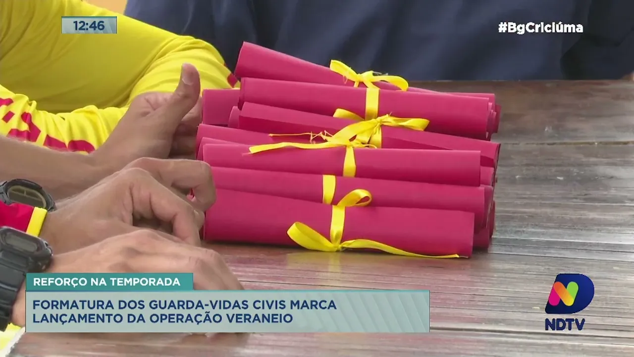 Formatura de guarda-vidas marca lançamento da Operação Veraneio na Região Sul