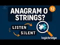 Anagram of Strings Java String Problem Placement Series