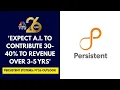 Expect Tech Services Cos Like Us To Be Winners In The Long Term Due To AI Persistent Systems