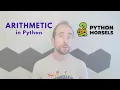 Arithmetic in Python