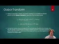 ENEL 327 Time Frequency Analysis The Gabor Transform and Filtering