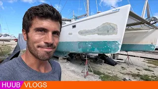 From Hurricane Damage to THIS! Back to the Original Shape of the Boat!