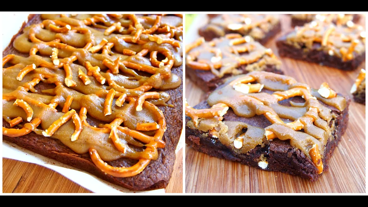 Salted Caramel Pretzel Brownies Recipe