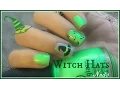 Witch Hats Nails - Halloween Nail Art