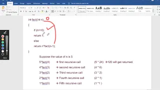 function in C part-5 Recursive function