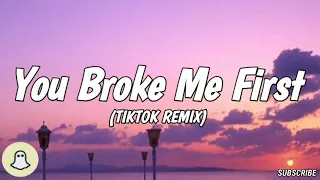 Download You Broke Me First - (Tiktok Remix High Bass Beat) Now Suddenly You Asking For It Back MP3