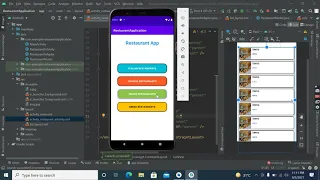 Part Restaurant App in Android Studio with Google Map api Integration Android app development