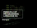 Principle of Programming Language - Subprogram