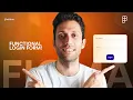 Functional login form in Figma - Real text input