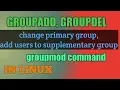 Groups groupadd groupmod groupdel usermod command in Linux