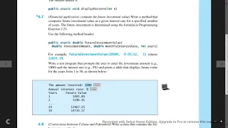 Introduction To Java Programming Exercise 6 7a