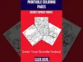Free Printable Learning Pack for Kids 25 Pages Math Coloring Homeschool Tools