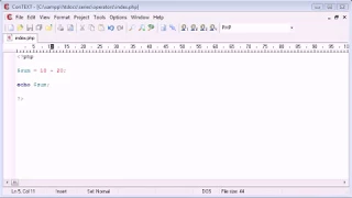 Beginner PHP Tutorial 22 Arithmetic Operators