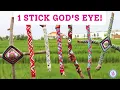 One Stick God s Eye Tutorial Easy Yarn Craft for Beginners So Satisfying