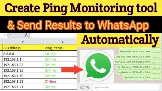 Download Create Ping Monitoring Tool and Send Result to Whatsapp Automatically MP3