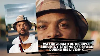 watch josiah de disciple abruptly storms off stage during his live mix