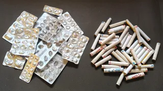 3 Unique Wall Hanging Craft Idea | Best Out Of Waste Medicine Wrappers and Thread Spools | DIY