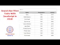 Create a Search Bar Filter Table using JavaScript in Hindi table serach with javascript