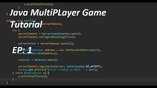 Java Multiplayer Tutorial Episode 1 Creating the Server