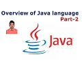 Overview of Java Language Part-2