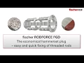 Easy and quick fixing of threaded rods - Threaded rod plug RODFORCE FGD