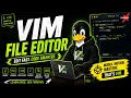 VIM File Editor How to use VIM Editor in Kali Linux