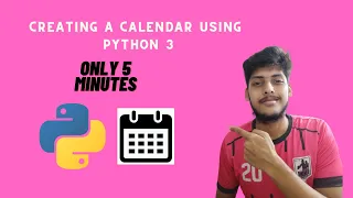 Creating a Calendar using Python 3 Tkinter Python Projects