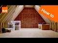 How to board a loft with stilts DIY